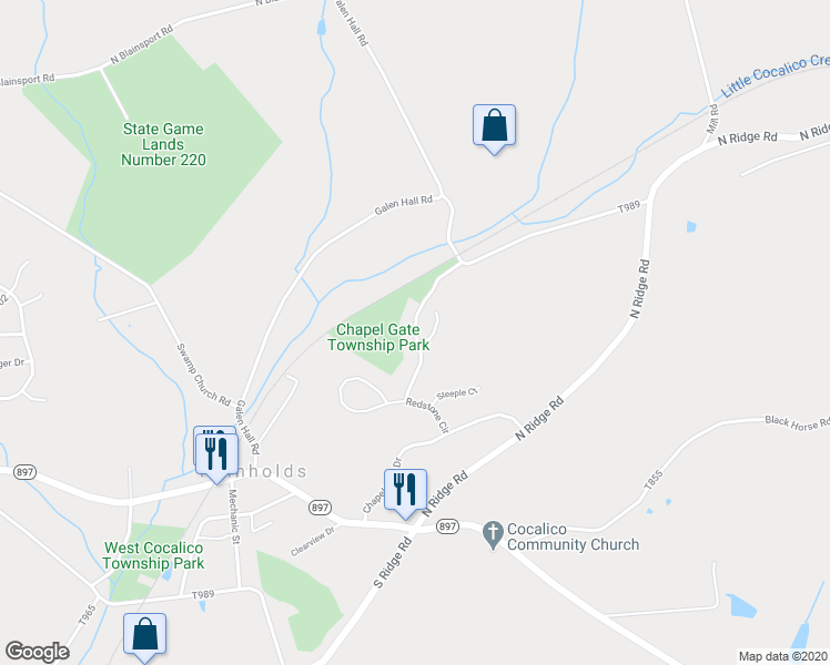 map of restaurants, bars, coffee shops, grocery stores, and more near 9998 Park View Drive in Reinholds