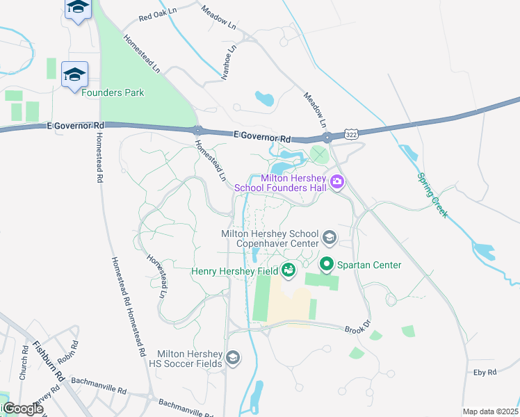 map of restaurants, bars, coffee shops, grocery stores, and more near in Hershey