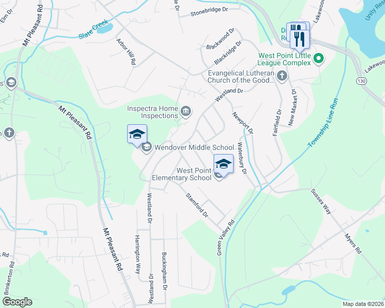 map of restaurants, bars, coffee shops, grocery stores, and more near 509 Salisbury Drive in Greensburg