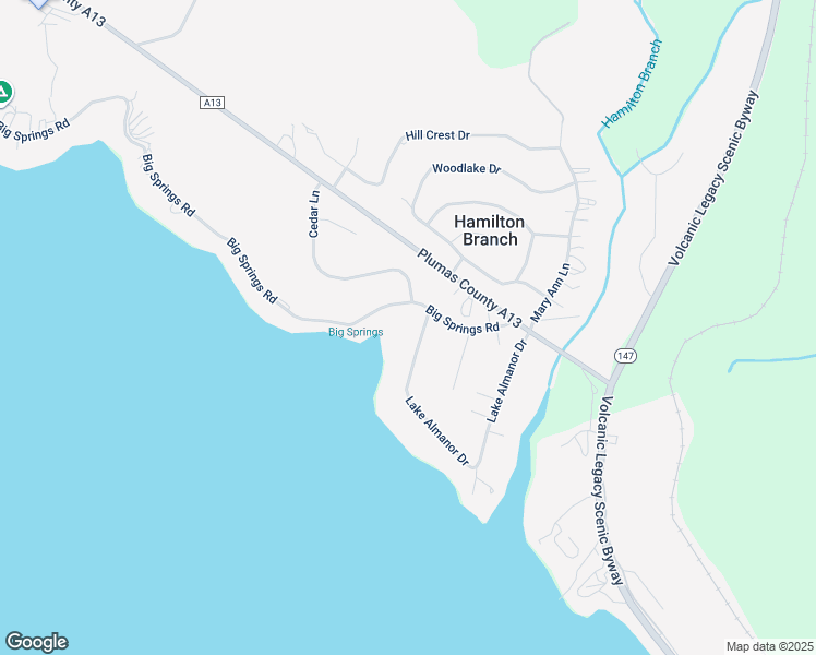 map of restaurants, bars, coffee shops, grocery stores, and more near 3608 Lake Almanor Drive in Westwood