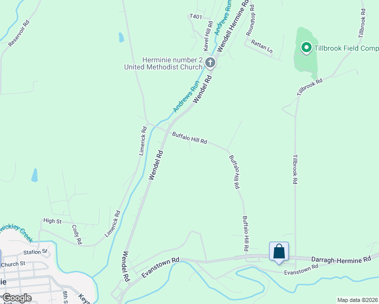 map of restaurants, bars, coffee shops, grocery stores, and more near 151 Buffalo Hill Road in Irwin