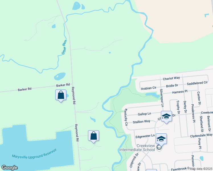 map of restaurants, bars, coffee shops, grocery stores, and more near 18630 Raymond Road in Marysville