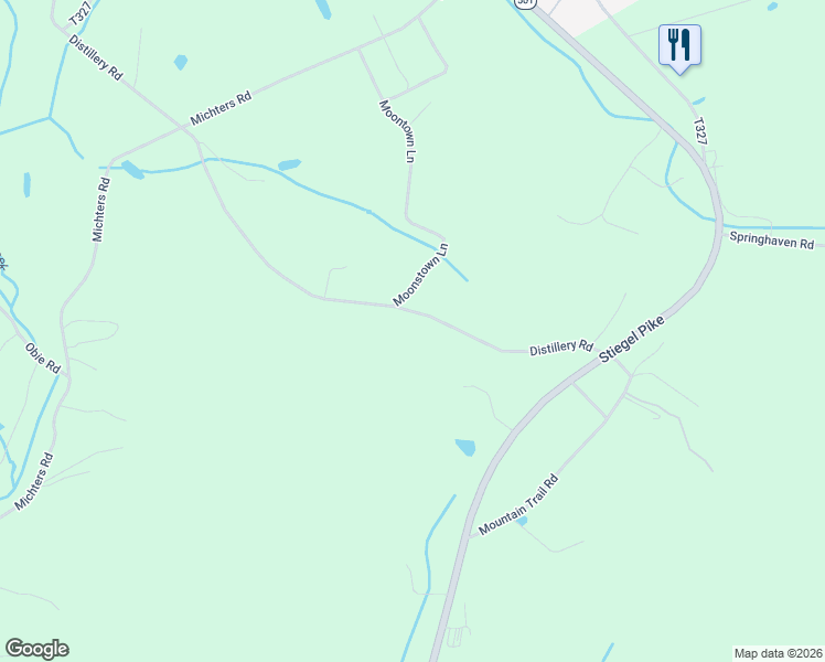 map of restaurants, bars, coffee shops, grocery stores, and more near 135 Distillery Road in Newmanstown