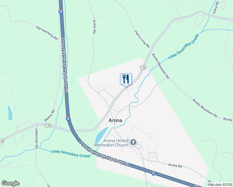 map of restaurants, bars, coffee shops, grocery stores, and more near 1314 Orchard Street in New Stanton