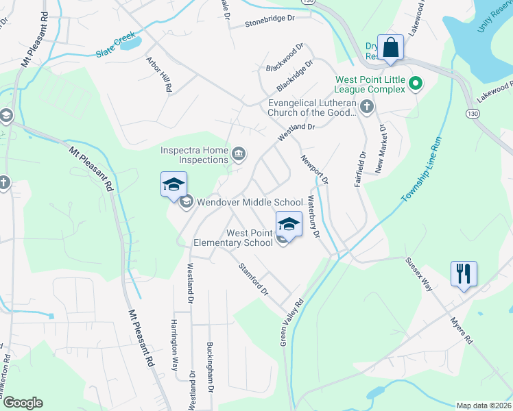 map of restaurants, bars, coffee shops, grocery stores, and more near 509 Salisbury Dr in Greensburg