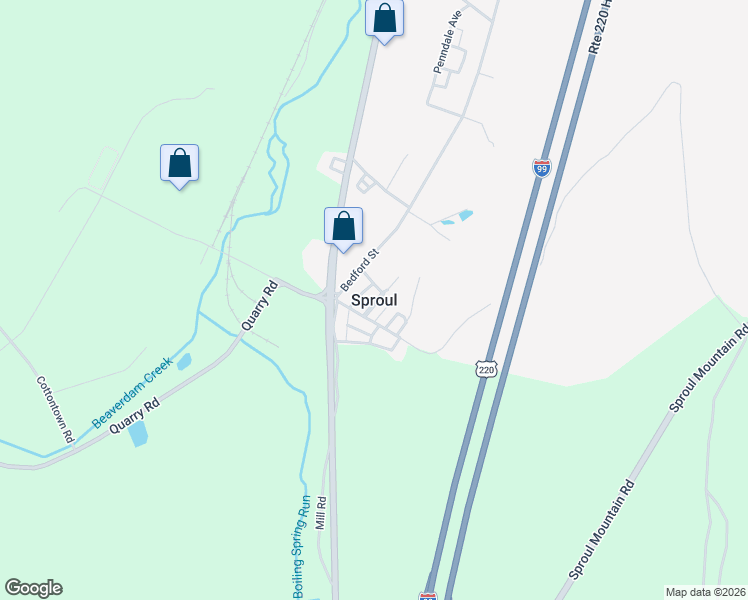 map of restaurants, bars, coffee shops, grocery stores, and more near in Sproul