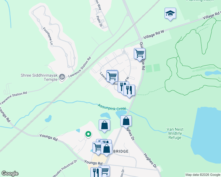 map of restaurants, bars, coffee shops, grocery stores, and more near 23 Mendrey Court in Trenton