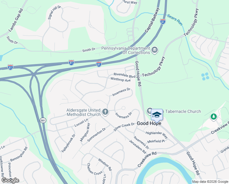 map of restaurants, bars, coffee shops, grocery stores, and more near 1551 Dalkeith Drive in Cumberland County
