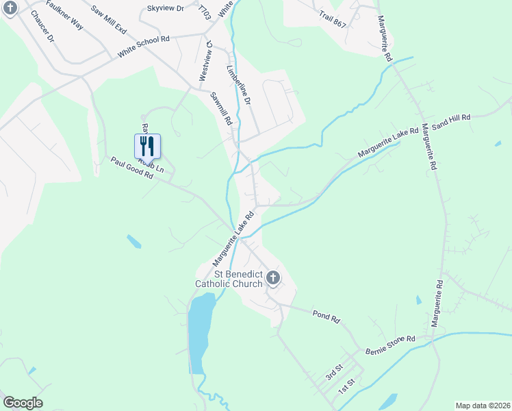 map of restaurants, bars, coffee shops, grocery stores, and more near 309 Sawmill Road in Greensburg