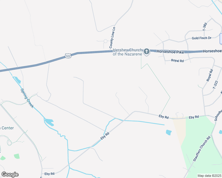 map of restaurants, bars, coffee shops, grocery stores, and more near 975 Eby Road in Palmyra
