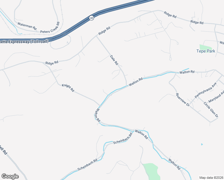 map of restaurants, bars, coffee shops, grocery stores, and more near 3025 Walton Road in Finleyville