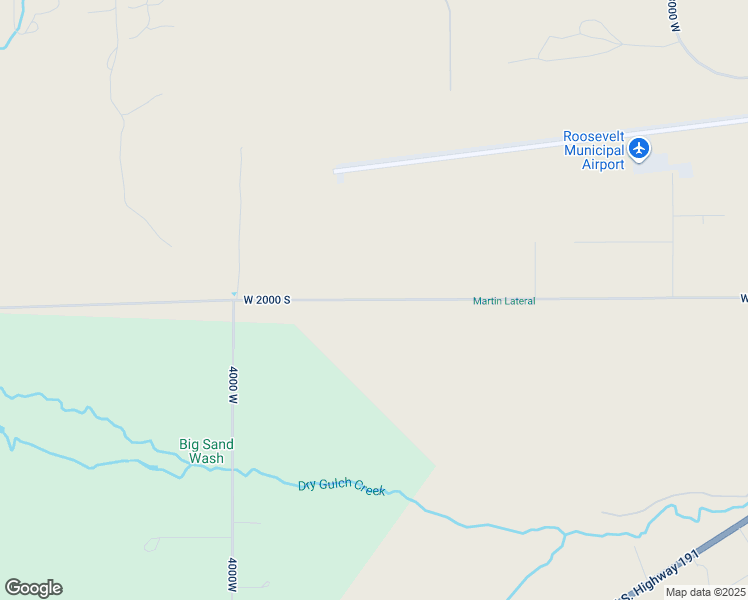 map of restaurants, bars, coffee shops, grocery stores, and more near 3692 West 2000 South in Roosevelt