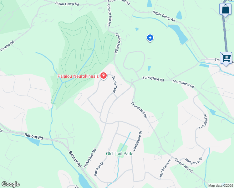 map of restaurants, bars, coffee shops, grocery stores, and more near 127 Bridle Trail in Venetia