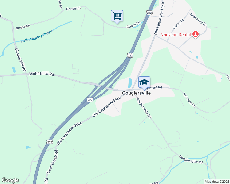 map of restaurants, bars, coffee shops, grocery stores, and more near 424 Mohns Hill Road in Sinking Spring