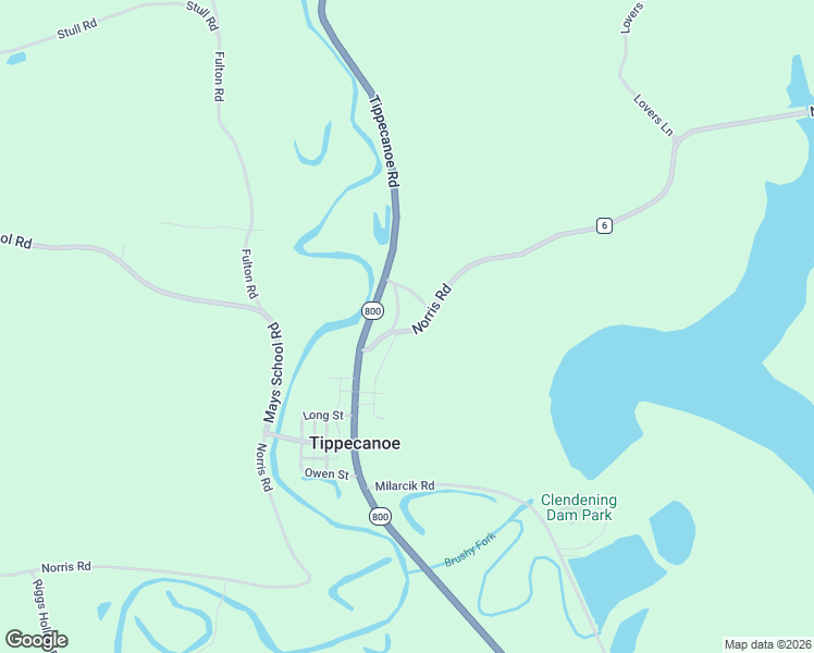 map of restaurants, bars, coffee shops, grocery stores, and more near 28700 Norris Road in Tippecanoe