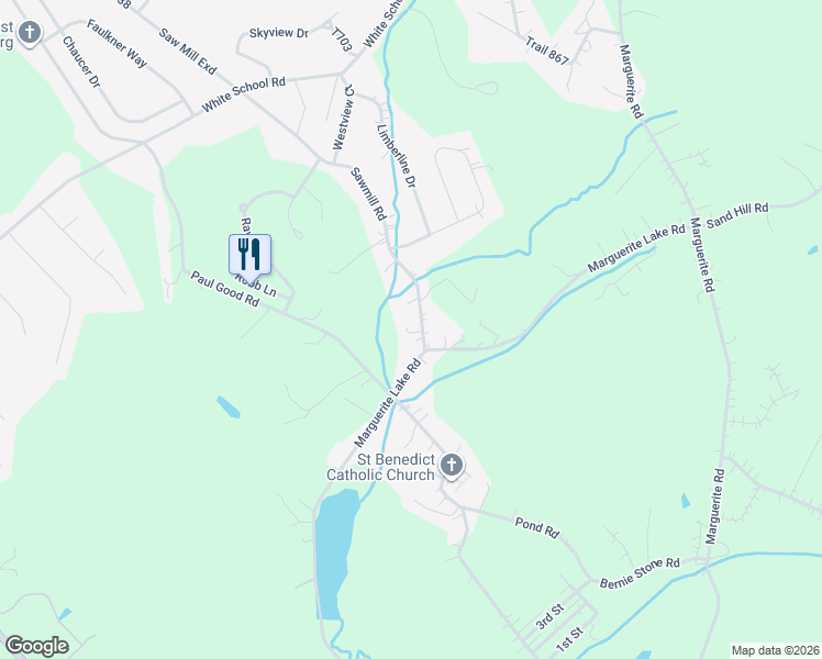 map of restaurants, bars, coffee shops, grocery stores, and more near 309 Sawmill Road in Greensburg