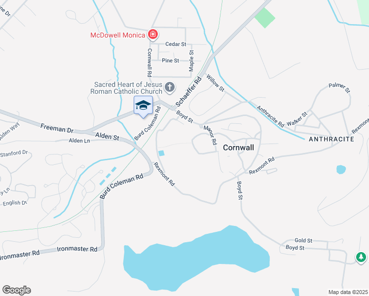 map of restaurants, bars, coffee shops, grocery stores, and more near in Cornwall