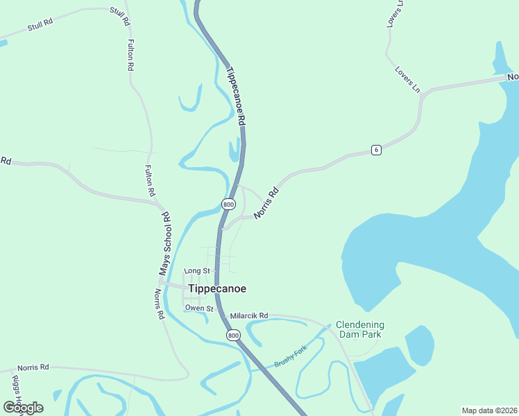 map of restaurants, bars, coffee shops, grocery stores, and more near 28700 Norris Road in Tippecanoe