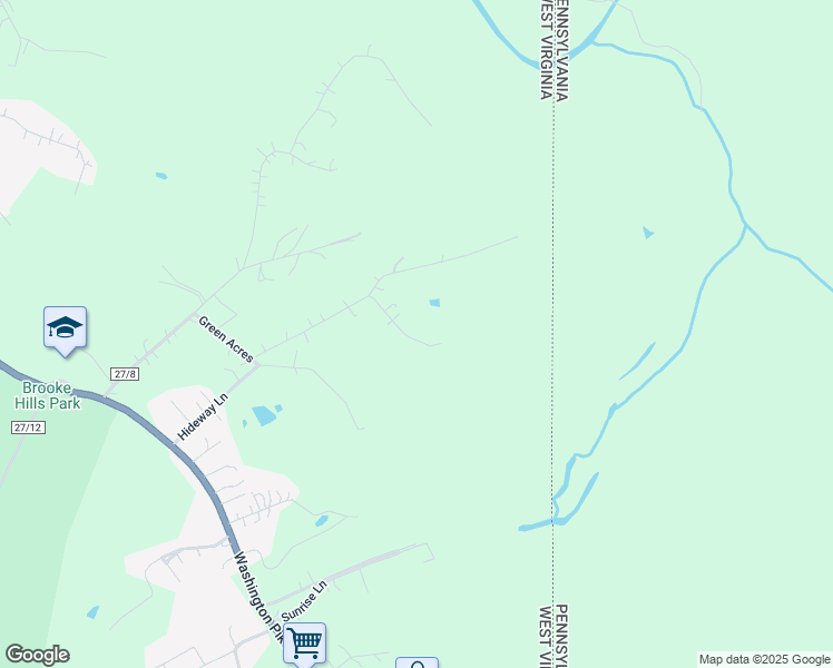 map of restaurants, bars, coffee shops, grocery stores, and more near 127 Jane Dr in Wellsburg