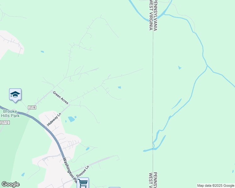 map of restaurants, bars, coffee shops, grocery stores, and more near 127 Jane Dr in Wellsburg