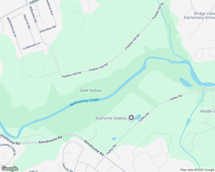 map of restaurants, bars, coffee shops, grocery stores, and more near 1698 Pebble Hill Road in Doylestown