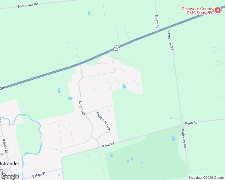 map of restaurants, bars, coffee shops, grocery stores, and more near in Ostrander