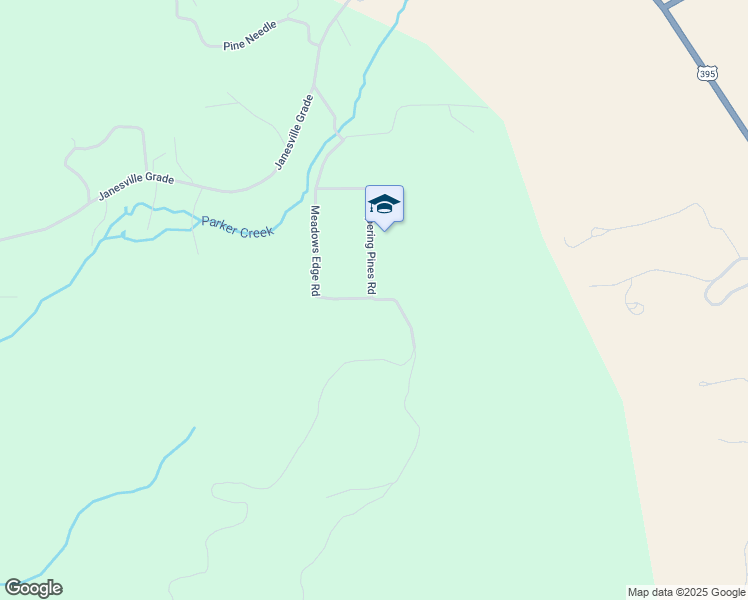map of restaurants, bars, coffee shops, grocery stores, and more near Whispering Pines Road in Janesville