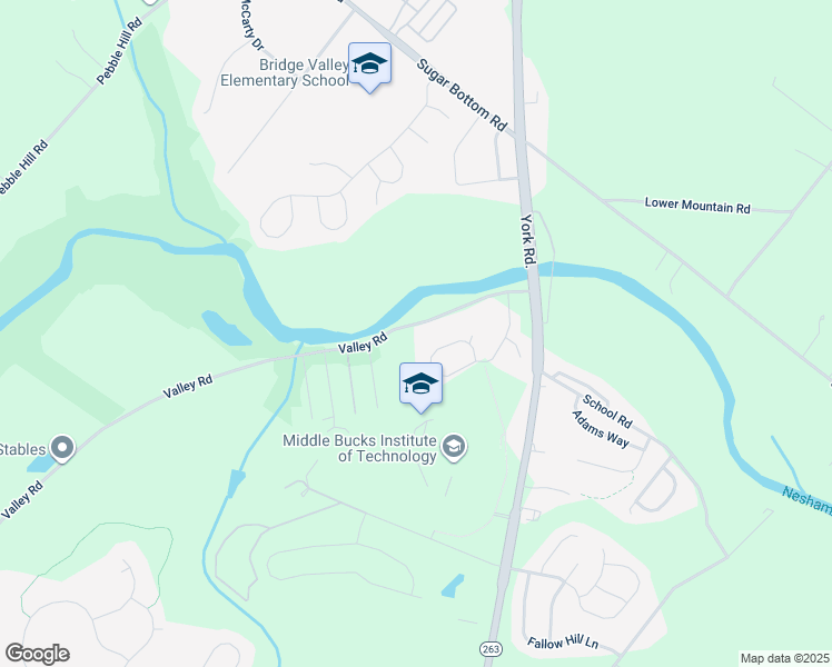 map of restaurants, bars, coffee shops, grocery stores, and more near 2769 Valley Road in Jamison