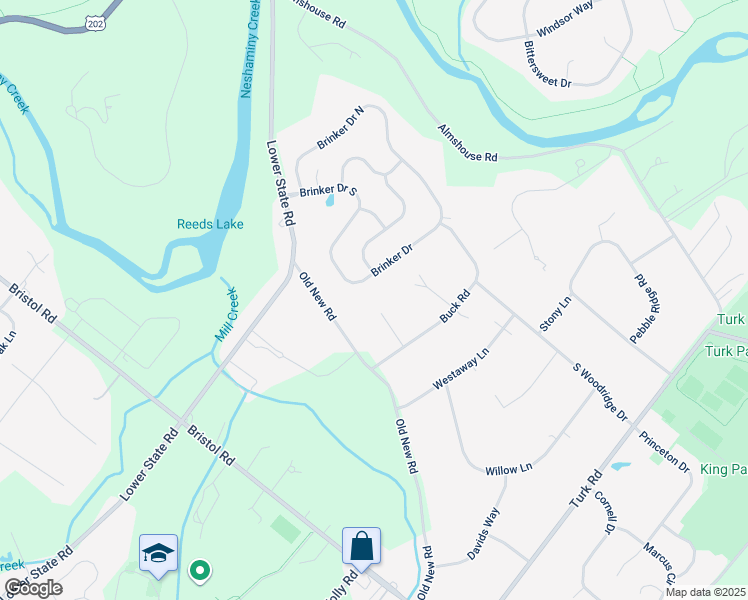 map of restaurants, bars, coffee shops, grocery stores, and more near 30 Anvil Lane in Warrington
