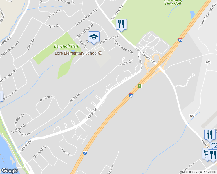 map of restaurants, bars, coffee shops, grocery stores, and more near 7 Heritage Court in Trenton