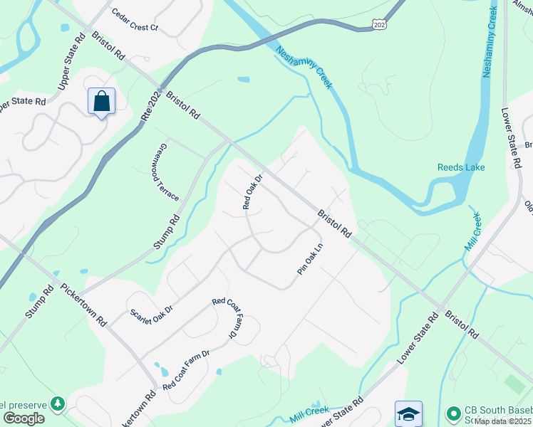 map of restaurants, bars, coffee shops, grocery stores, and more near 1313 Post Oak Court in Chalfont