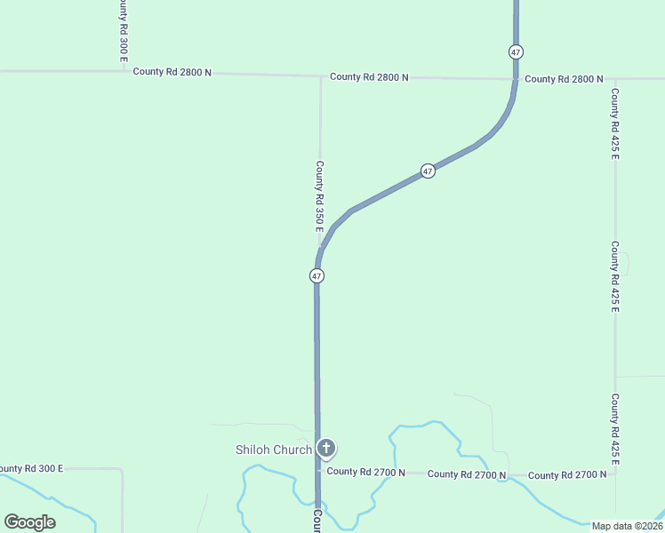 map of restaurants, bars, coffee shops, grocery stores, and more near 2752 County Road 350 East in Mahomet