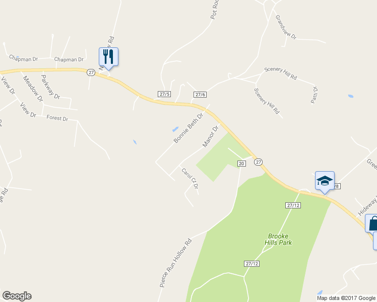 map of restaurants, bars, coffee shops, grocery stores, and more near 202 Manor Drive in Wellsburg