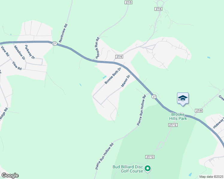 map of restaurants, bars, coffee shops, grocery stores, and more near 202 Manor Drive in Wellsburg