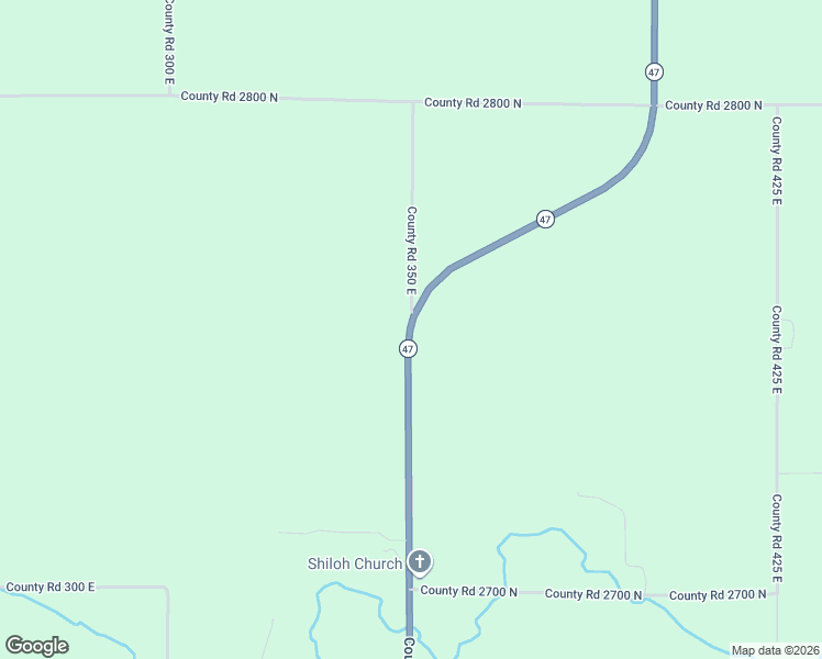 map of restaurants, bars, coffee shops, grocery stores, and more near 2752 County Road 350 East in Mahomet