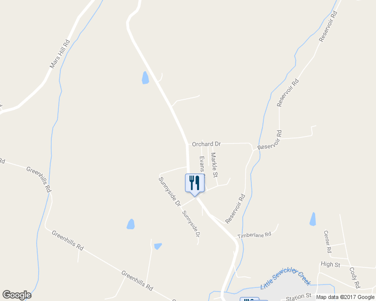 map of restaurants, bars, coffee shops, grocery stores, and more near 3191 Irwin Hermine Road in Herminie