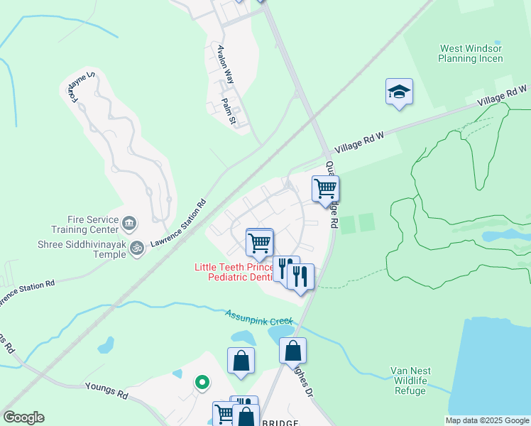 map of restaurants, bars, coffee shops, grocery stores, and more near 88 Drewes Court in Trenton