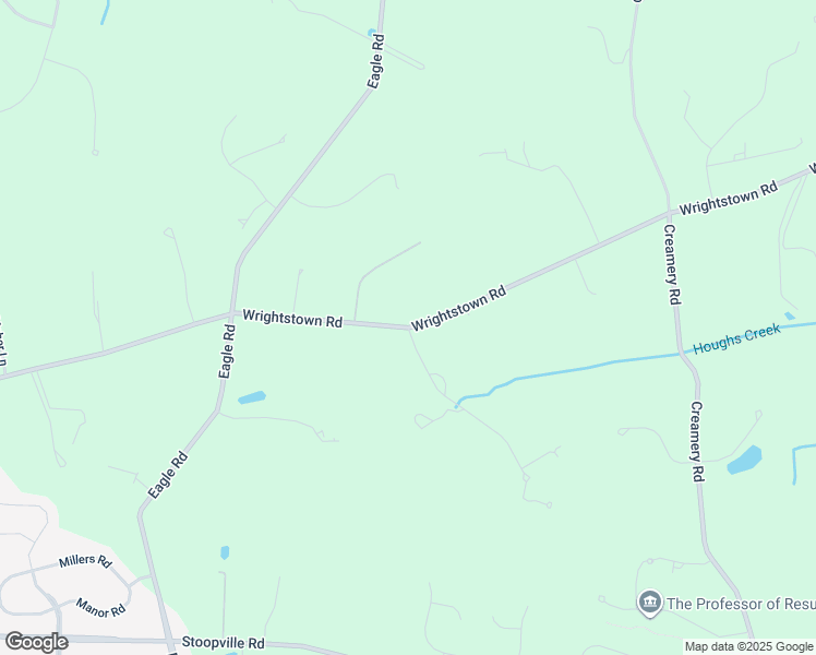 map of restaurants, bars, coffee shops, grocery stores, and more near Woodland Road in Bucks County