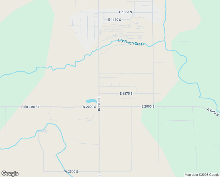 map of restaurants, bars, coffee shops, grocery stores, and more near 102 East 1800 South in Roosevelt