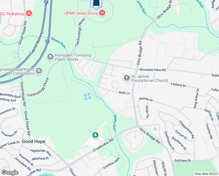 map of restaurants, bars, coffee shops, grocery stores, and more near 4350 Roth Farm Village Circle in Mechanicsburg