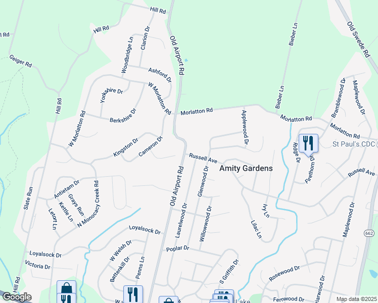 map of restaurants, bars, coffee shops, grocery stores, and more near 501 Old Airport Road in Douglassville
