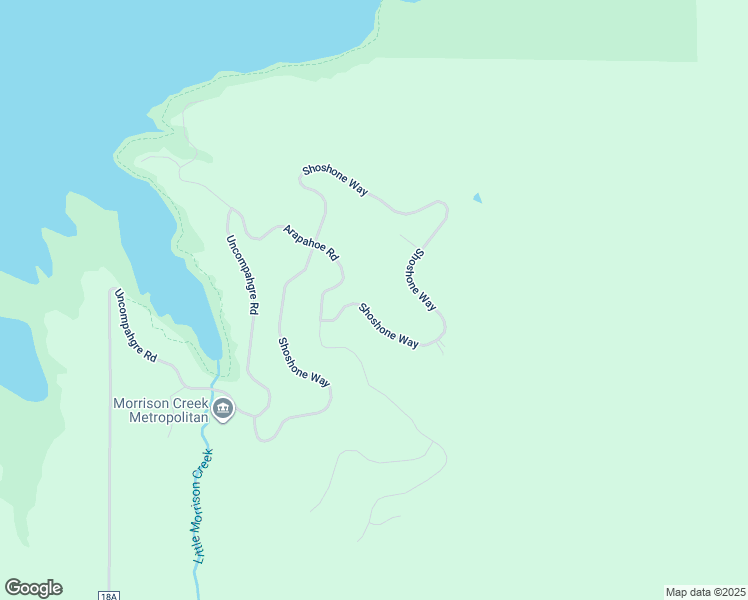 map of restaurants, bars, coffee shops, grocery stores, and more near 31785 Shoshone Way in Oak Creek