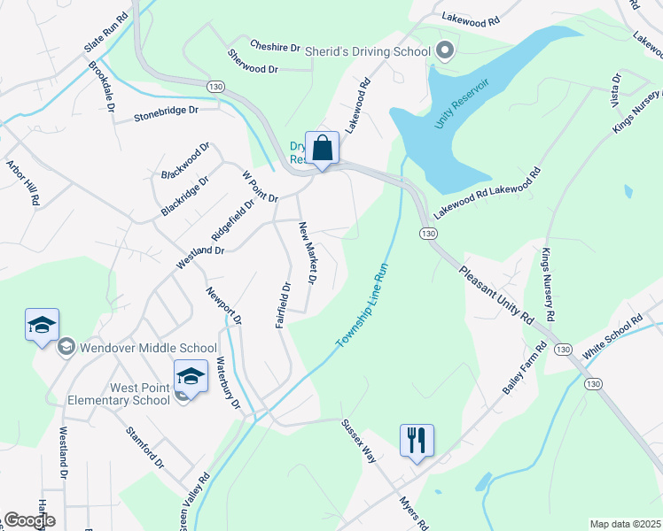 map of restaurants, bars, coffee shops, grocery stores, and more near 522 New Haven Drive in Greensburg