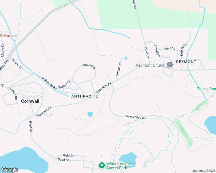 map of restaurants, bars, coffee shops, grocery stores, and more near 218 Rexmont Road in Lebanon