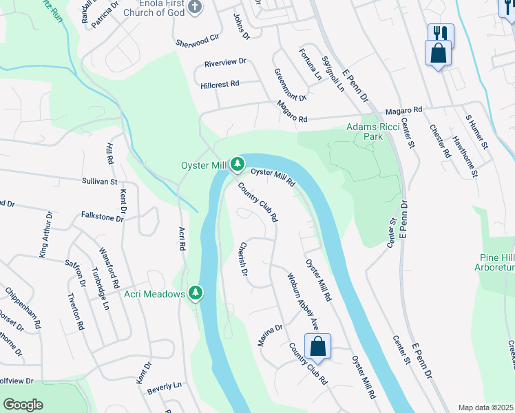 map of restaurants, bars, coffee shops, grocery stores, and more near 27 Tuscany Court in Camp Hill