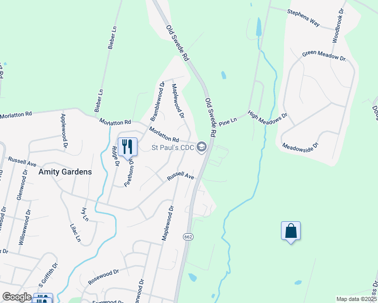 map of restaurants, bars, coffee shops, grocery stores, and more near 609 Maplewood Drive in Douglassville
