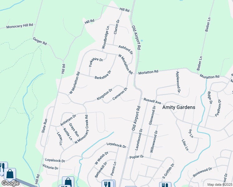 map of restaurants, bars, coffee shops, grocery stores, and more near 112 Cameron Drive in Douglassville