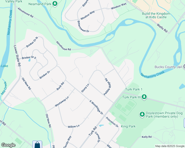map of restaurants, bars, coffee shops, grocery stores, and more near 144 Pebble Ridge Road in Warrington
