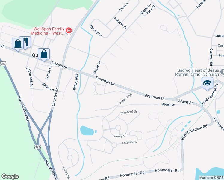 map of restaurants, bars, coffee shops, grocery stores, and more near 1020 Northgate Drive in Lebanon