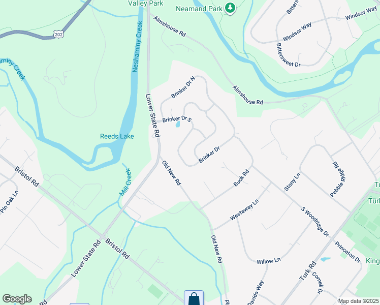 map of restaurants, bars, coffee shops, grocery stores, and more near 22 Woodstone Drive in Doylestown